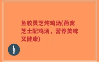 鱼胶灵芝炖鸡汤(燕窝芝士配鸡汤，营养美味又健康)