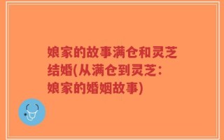 娘家的故事满仓和灵芝结婚(从满仓到灵芝：娘家的婚姻故事)