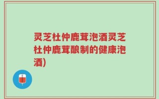 灵芝杜仲鹿茸泡酒灵芝杜仲鹿茸酿制的健康泡酒)