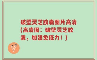破壁灵芝胶囊图片高清(高清图：破壁灵芝胶囊，加强免疫力！)