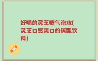 好喝的灵芝糖气泡水(灵芝口感爽口的碳酸饮料)