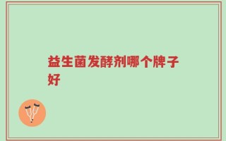 益生菌发酵剂哪个牌子好