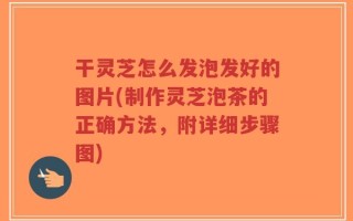 干灵芝怎么发泡发好的图片(制作灵芝泡茶的正确方法，附详细步骤图)