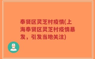 奉贤区灵芝村疫情(上海奉贤区灵芝村疫情暴发，引发当地关注)