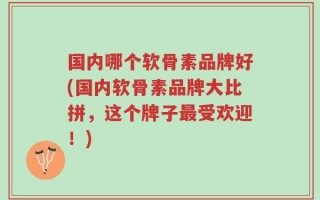 国内哪个软骨素品牌好(国内软骨素品牌大比拼，这个牌子最受欢迎！)