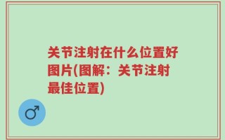 关节注射在什么位置好图片(图解：关节注射最佳位置)