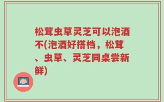 松茸虫草灵芝可以泡酒不(泡酒好搭档，松茸、虫草、灵芝同桌尝新鲜)
