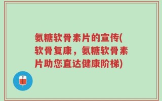氨糖软骨素片的宣传(软骨复康，氨糖软骨素片助您直达健康阶梯)