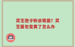 灵芝孢子粉杀霉菌？灵芝菌包变黄了怎么办