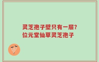 灵芝孢子壁只有一层？位元堂仙草灵芝孢子