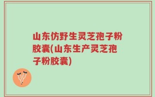 山东仿野生灵芝孢子粉胶囊(山东生产灵芝孢子粉胶囊)