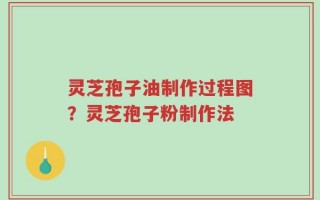 灵芝孢子油制作过程图？灵芝孢子粉制作法