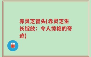 赤灵芝冒头(赤灵芝生长绽放：令人惊艳的奇迹)