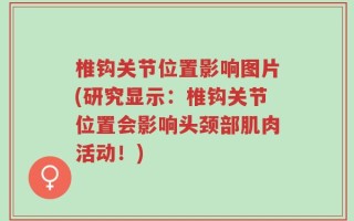 椎钩关节位置影响图片(研究显示：椎钩关节位置会影响头颈部肌肉活动！)