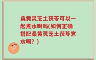 桑黄灵芝土茯苓可以一起煮水喝吗(如何正确搭配桑黄灵芝土茯苓煮水喝？)