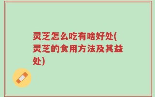 灵芝怎么吃有啥好处(灵芝的食用方法及其益处)