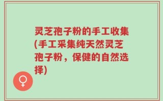 灵芝孢子粉的手工收集(手工采集纯天然灵芝孢子粉，保健的自然选择)