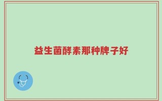 益生菌酵素那种牌子好