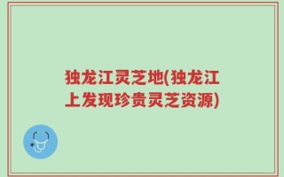 独龙江灵芝地(独龙江上发现珍贵灵芝资源)