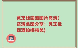 灵芝桂圆酒图片高清(高清美图分享：灵芝桂圆酒拍摄精美)