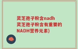 灵芝孢子粉含nadh灵芝孢子粉含有重要的NADH营养元素)