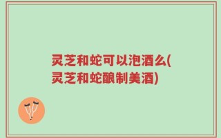 灵芝和蛇可以泡酒么(灵芝和蛇酿制美酒)