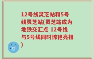 12号线灵芝站和5号线灵芝站(灵芝站成为地铁交汇点 12号线与5号线同时惊艳亮相)
