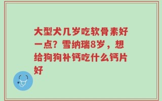 大型犬几岁吃软骨素好一点？雪纳瑞8岁，想给狗狗补钙吃什么钙片好