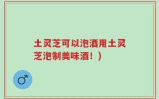 土灵芝可以泡酒用土灵芝泡制美味酒！)