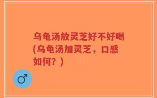 乌龟汤放灵芝好不好喝(乌龟汤加灵芝，口感如何？)