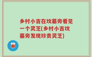乡村小吉在坟墓旁看见一个灵芝(乡村小吉坟墓旁发现珍贵灵芝)