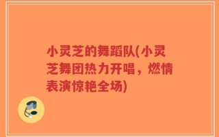 小灵芝的舞蹈队(小灵芝舞团热力开唱，燃情表演惊艳全场)