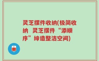灵芝摆件收纳(极简收纳  灵芝摆件“添顺序”缔造整洁空间)