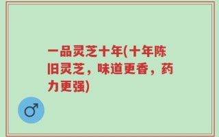 一品灵芝十年(十年陈旧灵芝，味道更香，药力更强)