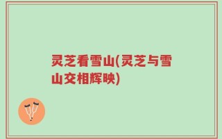 灵芝看雪山(灵芝与雪山交相辉映)
