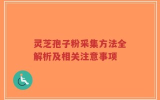 灵芝孢子粉采集方法全解析及相关注意事项