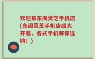 欢迎来东阁灵芝手机店(东阁灵芝手机店盛大开幕，各式手机等你选购！)