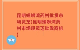 昆明螺蛳湾药材批发市场灵芝(昆明螺蛳湾药材市场现灵芝批发商机)