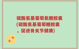 硫酸氨基葡萄氨糖胶囊(硫酸氨基葡萄糖胶囊，促进骨关节健康)
