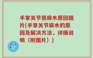 手掌关节很麻木原因图片(手掌关节麻木的原因及解决方法，详细说明（附图片）)