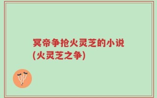 冥帝争抢火灵芝的小说(火灵芝之争)