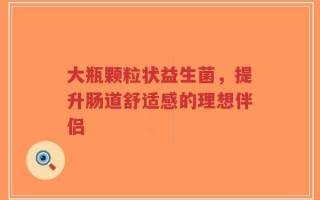 大瓶颗粒状益生菌，提升肠道舒适感的理想伴侣