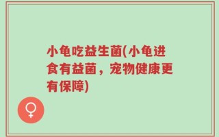 小龟吃益生菌(小龟进食有益菌，宠物健康更有保障)