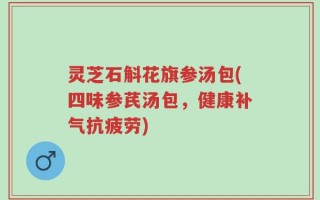 灵芝石斛花旗参汤包(四味参芪汤包，健康补气抗疲劳)
