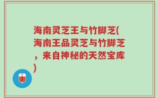 海南灵芝王与竹脚芝(海南王品灵芝与竹脚芝，来自神秘的天然宝库)