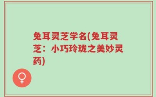 兔耳灵芝学名(兔耳灵芝：小巧玲珑之美妙灵药)