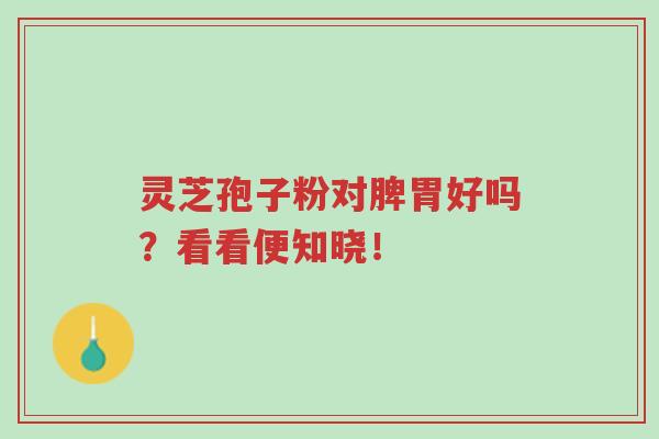 灵芝孢子粉对脾胃好吗?看看便知晓!-第1张图片-超越 灵芝孢子粉对脾胃好吗?看看便知晓!-第1张图片-超越