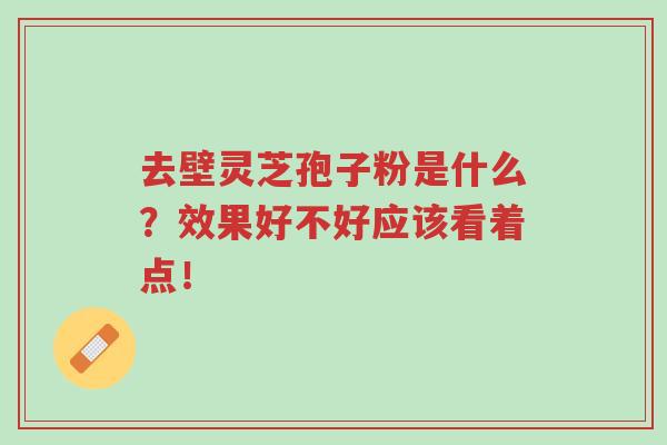 去壁灵芝孢子粉是什么?效果好不好应该看着点!-第1张图片-超越 去壁灵芝孢子粉是什么?效果好不好应该看着点!-第1张图片-超越