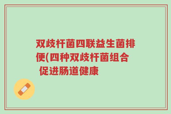 双歧杆菌四联益生菌排便(四种双歧杆菌组合 促进肠道健康-第1张图片-超越 双歧杆菌四联益生菌排便(四种双歧杆菌组合 促进肠道健康-第1张图片-超越