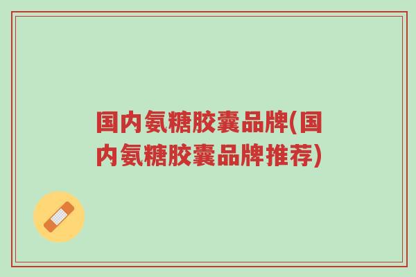 国内氨糖胶囊品牌(国内氨糖胶囊品牌推荐)-第1张图片-超越 国内氨糖胶囊品牌(国内氨糖胶囊品牌推荐)-第1张图片-超越
